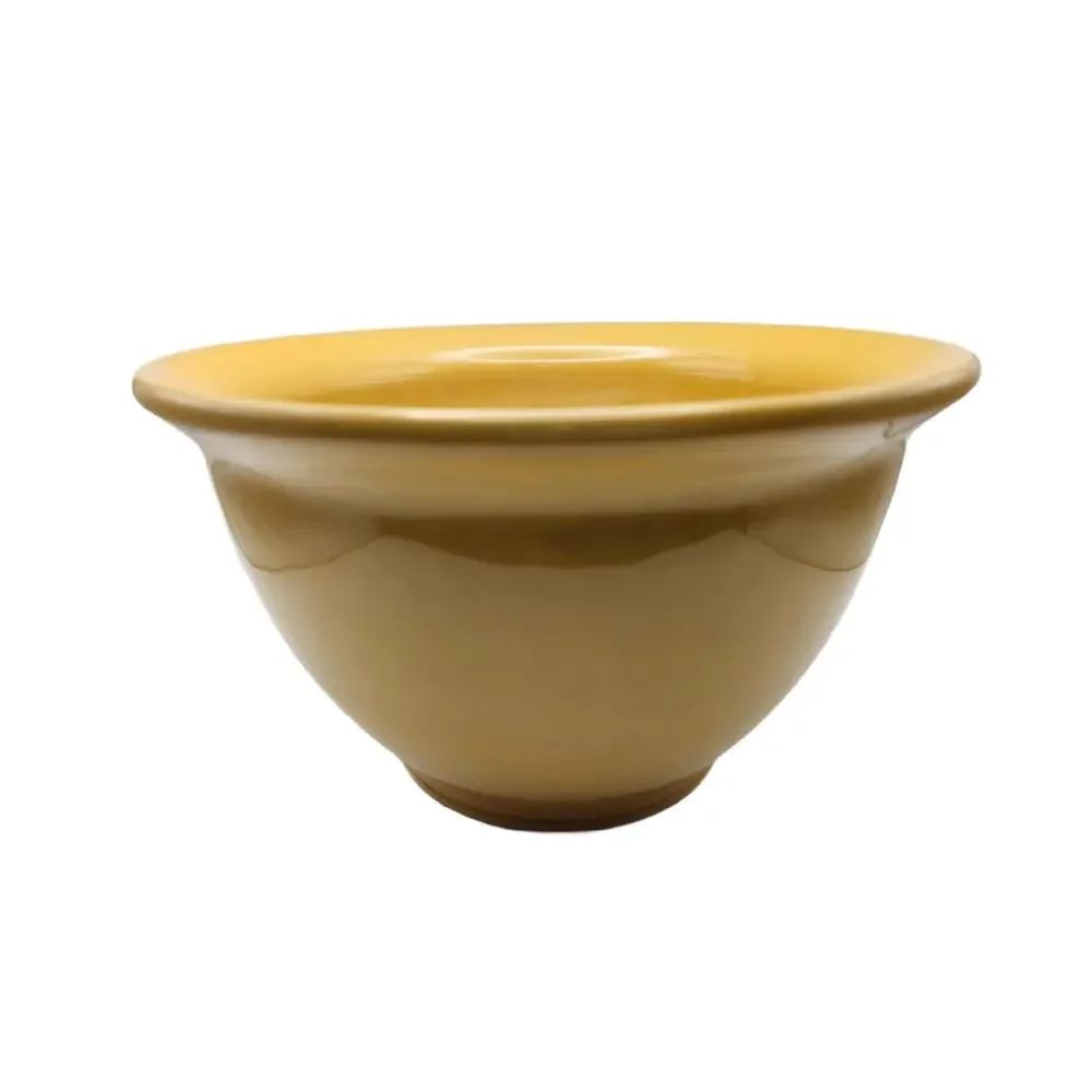 Vintage Yellow Gold Pottery Nesting Bowls, Set of 3, Made in Portugal